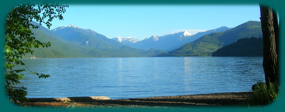 Slocan Lake Below Cottages
